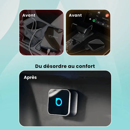Adaptateur sans fil pour CarPlay et Android Auto