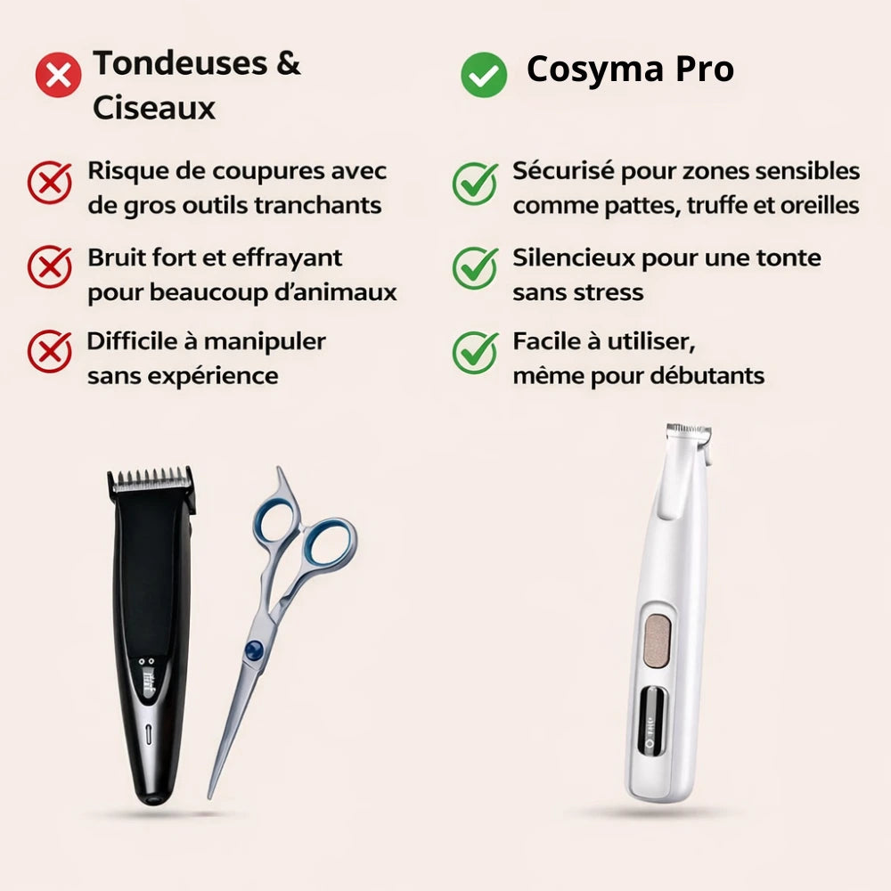 Tondeuse de précision professionnelle pour animaux de compagnie