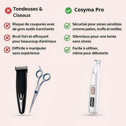 Tondeuse de précision professionnelle pour animaux de compagnie