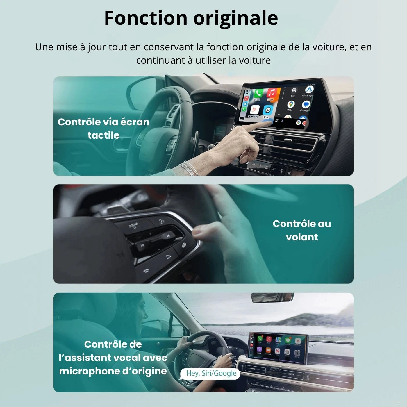 Adaptateur sans fil pour CarPlay et Android Auto