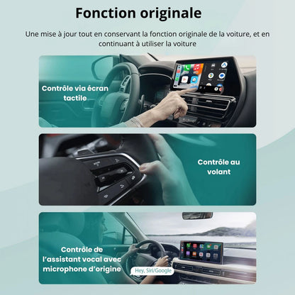 Adaptateur sans fil pour CarPlay et Android Auto