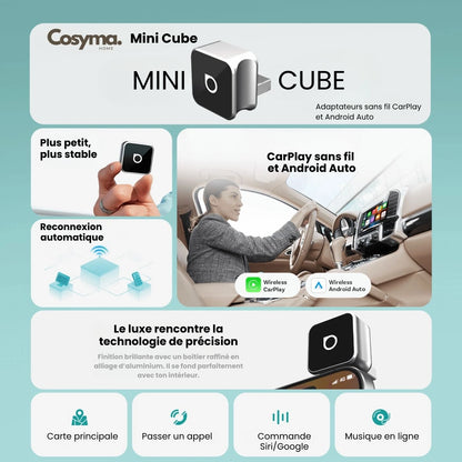 Adaptateur sans fil pour CarPlay et Android Auto