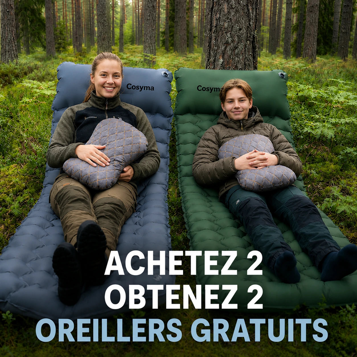 Matelas pneumatique compact ultraléger