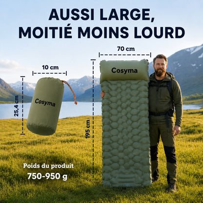 Matelas pneumatique compact ultraléger