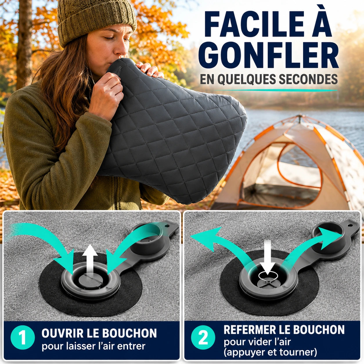 Matelas gonflable compact ultraléger PRO