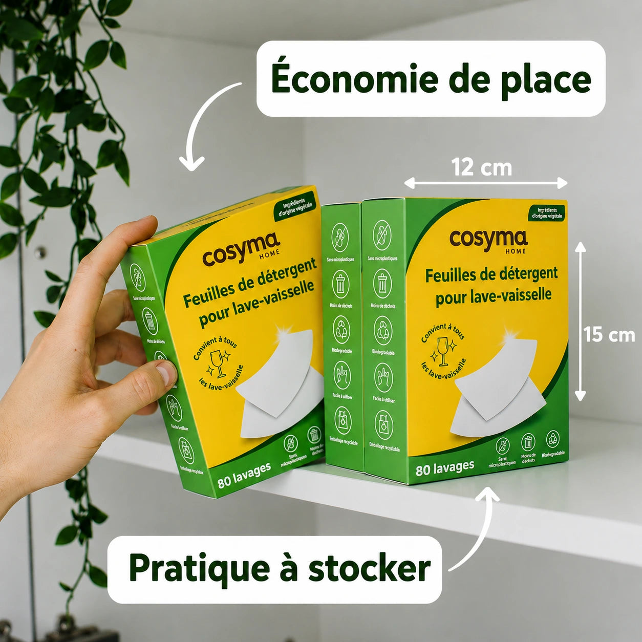 Feuilles de lave-vaisselle écologiques