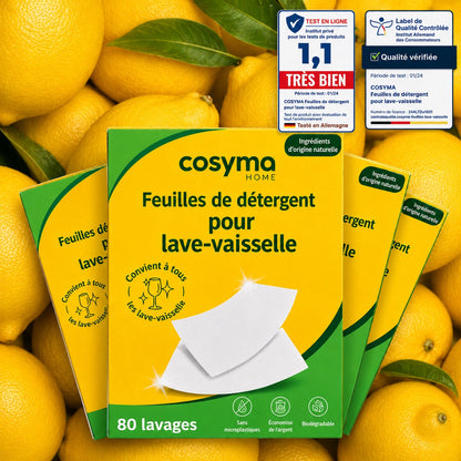 Feuilles de lave-vaisselle écologiques