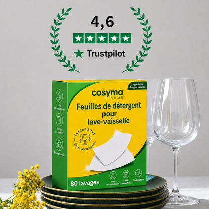 Feuilles de lave-vaisselle écologiques