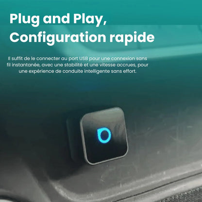 Adaptateur sans fil pour CarPlay et Android Auto