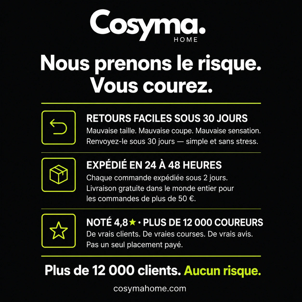 Short de course 2-en-1 Cosyma Home
